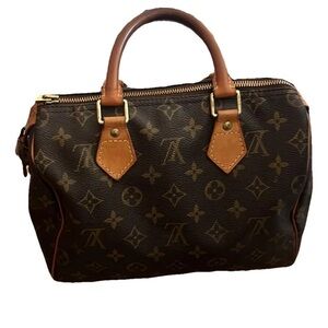 Louis Vuitton Monogram Canvas Speedy Bag in Brown and Tan
